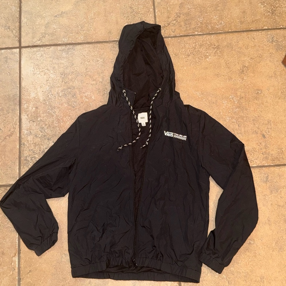 Vans Black Hooded Windbreaker